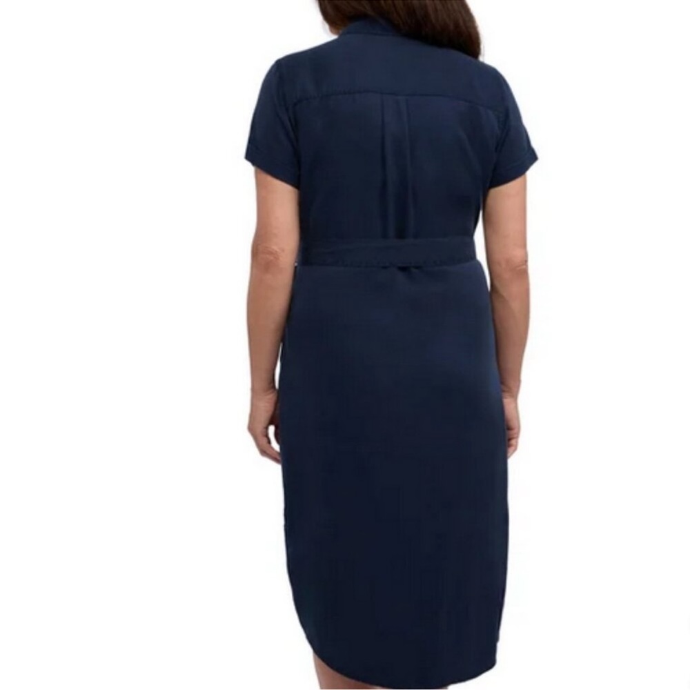 Teddi Rose > Navy Button-Up Tencel Shirt Dress XXL - Picture 8 of 8